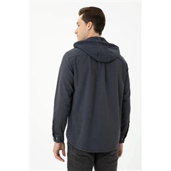 Erkek Antrasit Uzun Kollu Gömlek