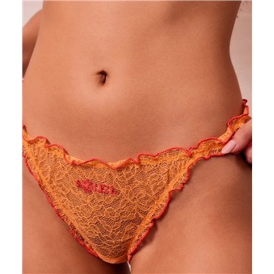 Encaje con bordado tanga