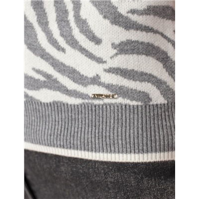 Джемпер жаккардовой вязки с кашемиром