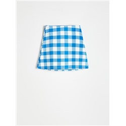 Checked mini skirt