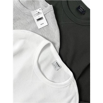 Мужской лонгслив из вафельной ткани   Cotto*n O*n  Экспорт