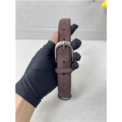 Женский классический ремень из замши