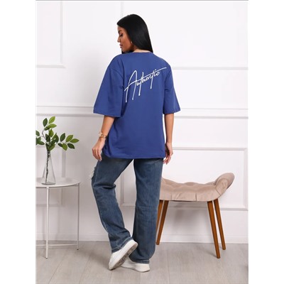 Футболка с надписью на груди и на спине, Арт.813