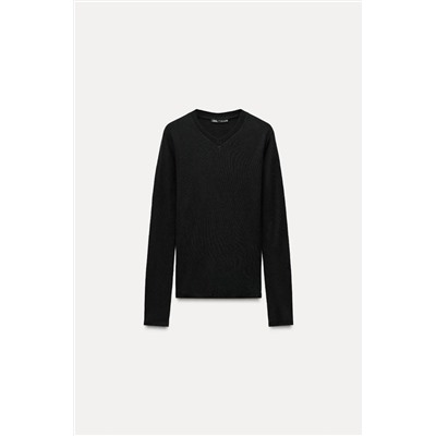 Женский пуловер с классным составом из смесовой шерсти и лиоцелла ЗАР*А