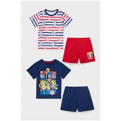 Multipack 2er - Feuerwehrmann Sam - Shorty-Pyjama