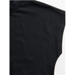 Kimono-T-Shirt mit Stehkragen