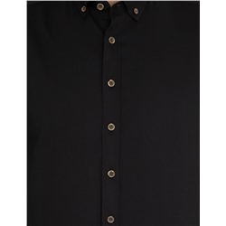 Siyah Regular Fit Uzun Kollu Gömlek