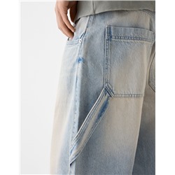 Balloon-fit carpenter jeans