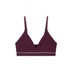 Top triangular NATURAL sin costuras granate