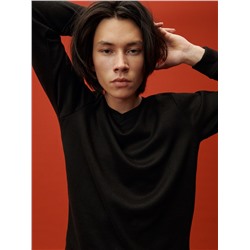 Sweatshirt mit V-Ausschnitt