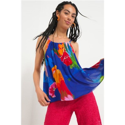 Blusa halter tropical