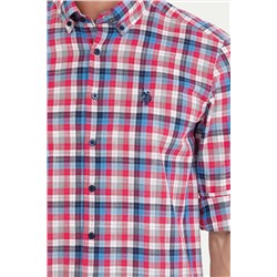 Erkek Kırmızı Uzun Kollu Gömlek