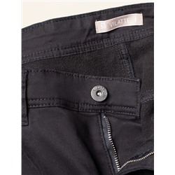 Джинсы классического кроя из эластичного денима на ФЛИСЕ