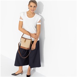 Футболка в рубчик, Высокая мода без усилий (white)