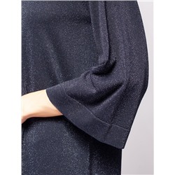 Платье вязаное из вискозы с мягким люрексом