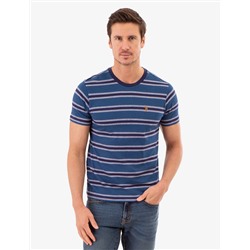 BIRDSEYE STRIPE JERSEY T-SHIRT