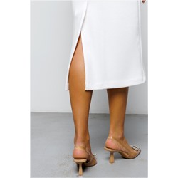 Платье свитер миди 391WHT