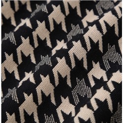 Юбка с контрастным жаккардовым узором «гусиная лапка»