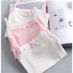 Хлопковая майка для девочек. Набор 3 шт