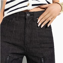 Джинсы с молнией по всей штанине, Bergamo (dark grey)