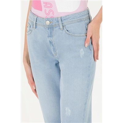Kadın Açık Mavi Jean Pantolon