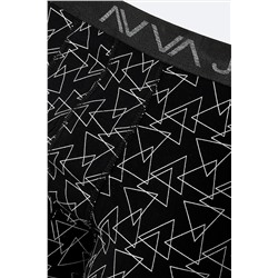 Avva Erkek Siyah Geometrik Desenli Tekli Boxer A42Y9533