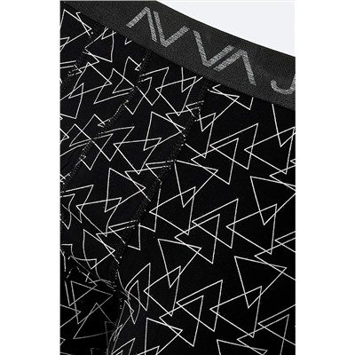 Avva Erkek Siyah Geometrik Desenli Tekli Boxer A42Y9533