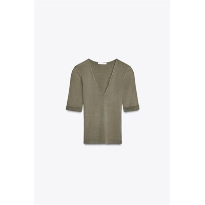 WASHED COTTON T-SHIRT