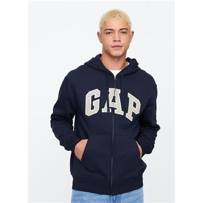 Relaxed Gap Logo Zip Hoodie