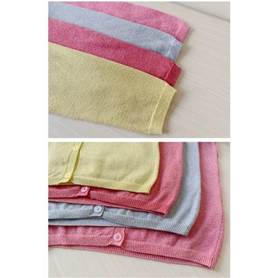 Детский хлопковый кардиган с металлизированной нитью, экспорт