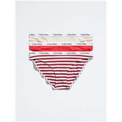 Carousel Logo Cotton 3-Pack Bikini