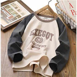 Хлопковый лонгслив для мальчиков