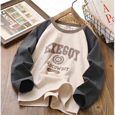 Хлопковый лонгслив для мальчиков