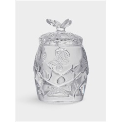 Сахарница, 11 см, 120 мл, с ложкой, стекло/сталь, Бабочка, Butterfly