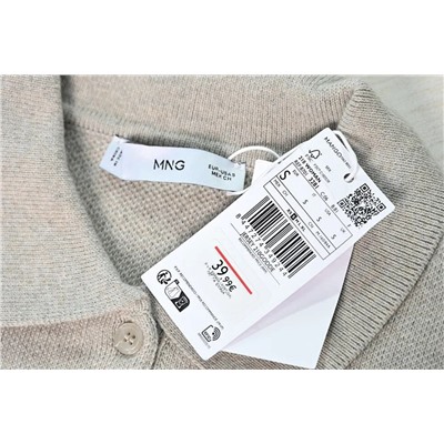 Женский шерстяной свитер с воротником и длинными рукавами  🖤 МАНГ*О