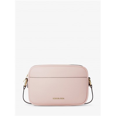 Michael Kors Outlet Jet Set Large Pebbled Leather Camera Crossbody Bag