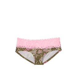 Stretch Cotton Lace-waist Hiphugger Panty