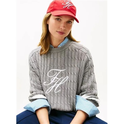 Красивый хлопковый свитер ТОММИ ХИЛФИГЕ*Р