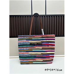 Летняя яркая пляжная сумка тоут Miu Mi*u 🩷