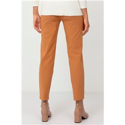 Pantalón recto Camel