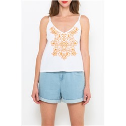 Camiseta de tirantes Blanco roto