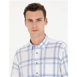 Mavi Regular Fit Kısa Kollu Gömlek