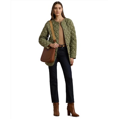 Lauren Ralph Lauren Women's Button-Front Collarless Coat