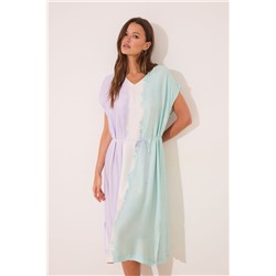 Vestido largo tie-dye viscosa