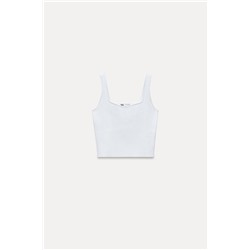 FEW ITEMS LEFT / FROM 24.07 TO 10.01 PLAIN KNIT CROP TOP