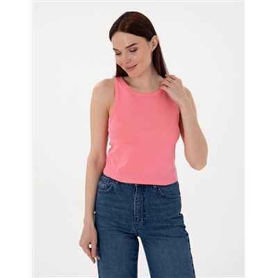 Pembe Ex. Slim Fit Crop Tişört