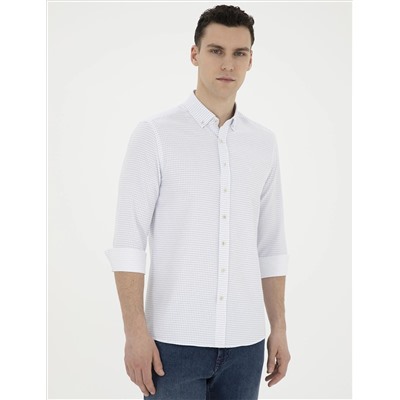 Saks Slim Fit Uzun Kollu Gömlek