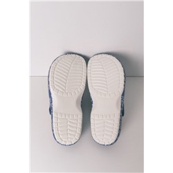 Zapatillas casa zueco forrado flores