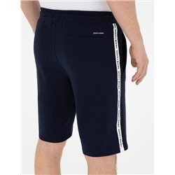 Lacivert Slim Fit Örme Şort