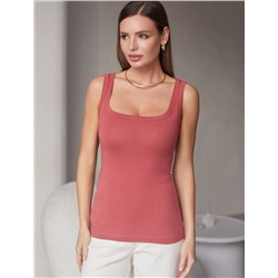 Топ облегающий из эластичного хлопка